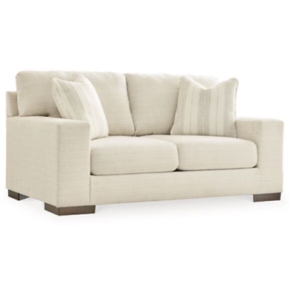 Set of 2 Upholstered Ivory and Tan 20”x20” Throw Pillows from Ashley Furniture - Picture 2 of 10